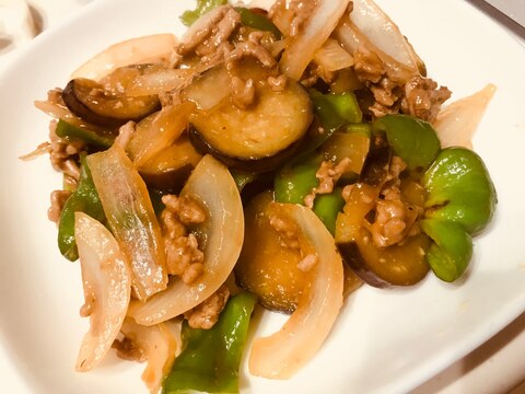 中華調味料ナシ!焼肉のタレで麻婆茄子♩